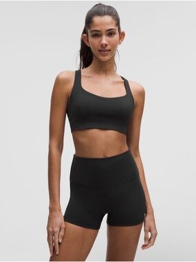 Lululemon FlexyFlex Strappy Yoga Bra in Black - Size S/M, A-C cup